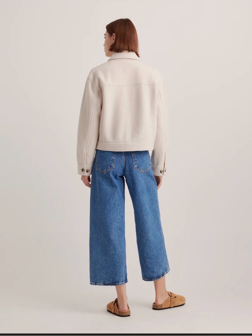 Quince 100% Merino Wool Cropped
Shirt Jacket | Large - Picture 2 of 5
